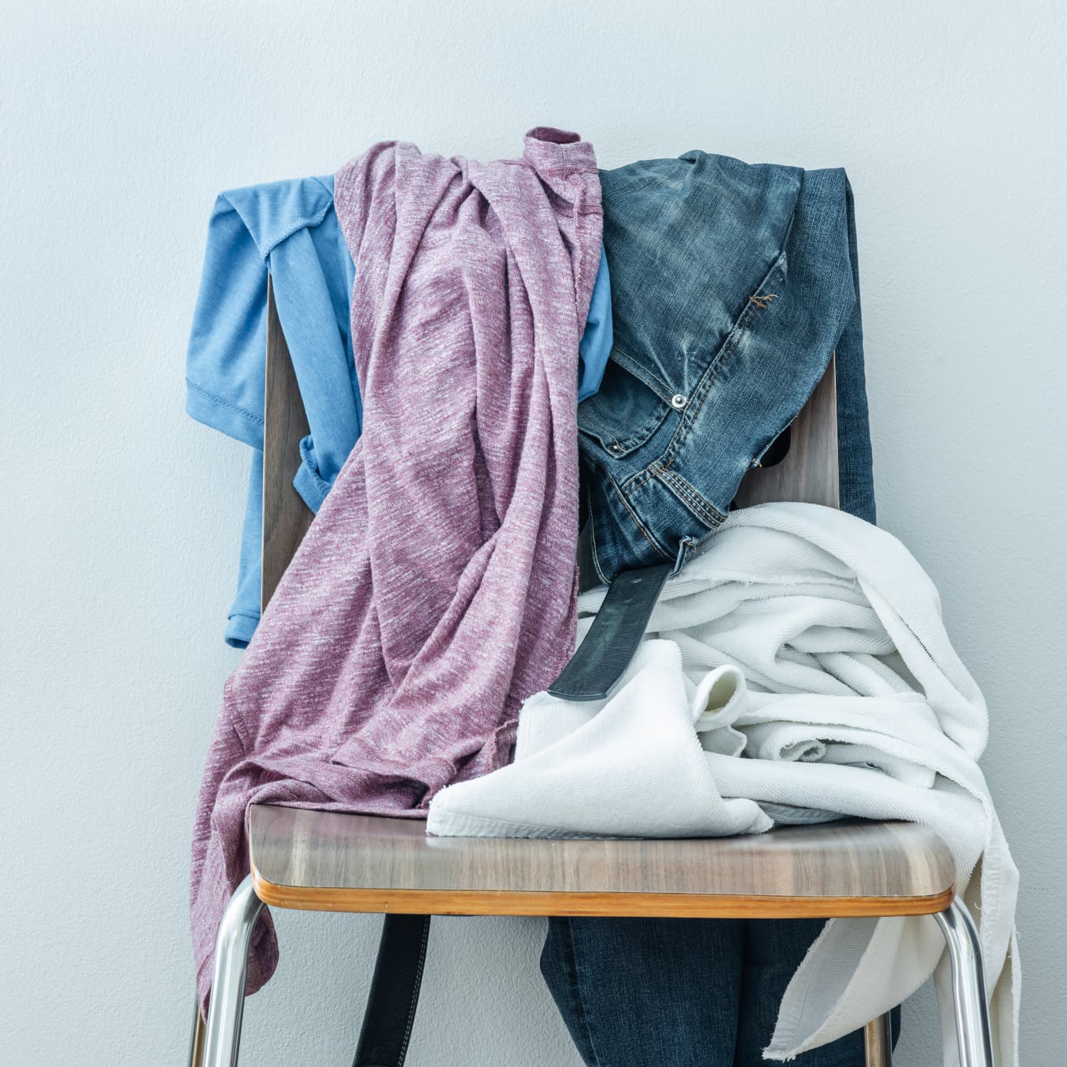 Cloth shop on chair
